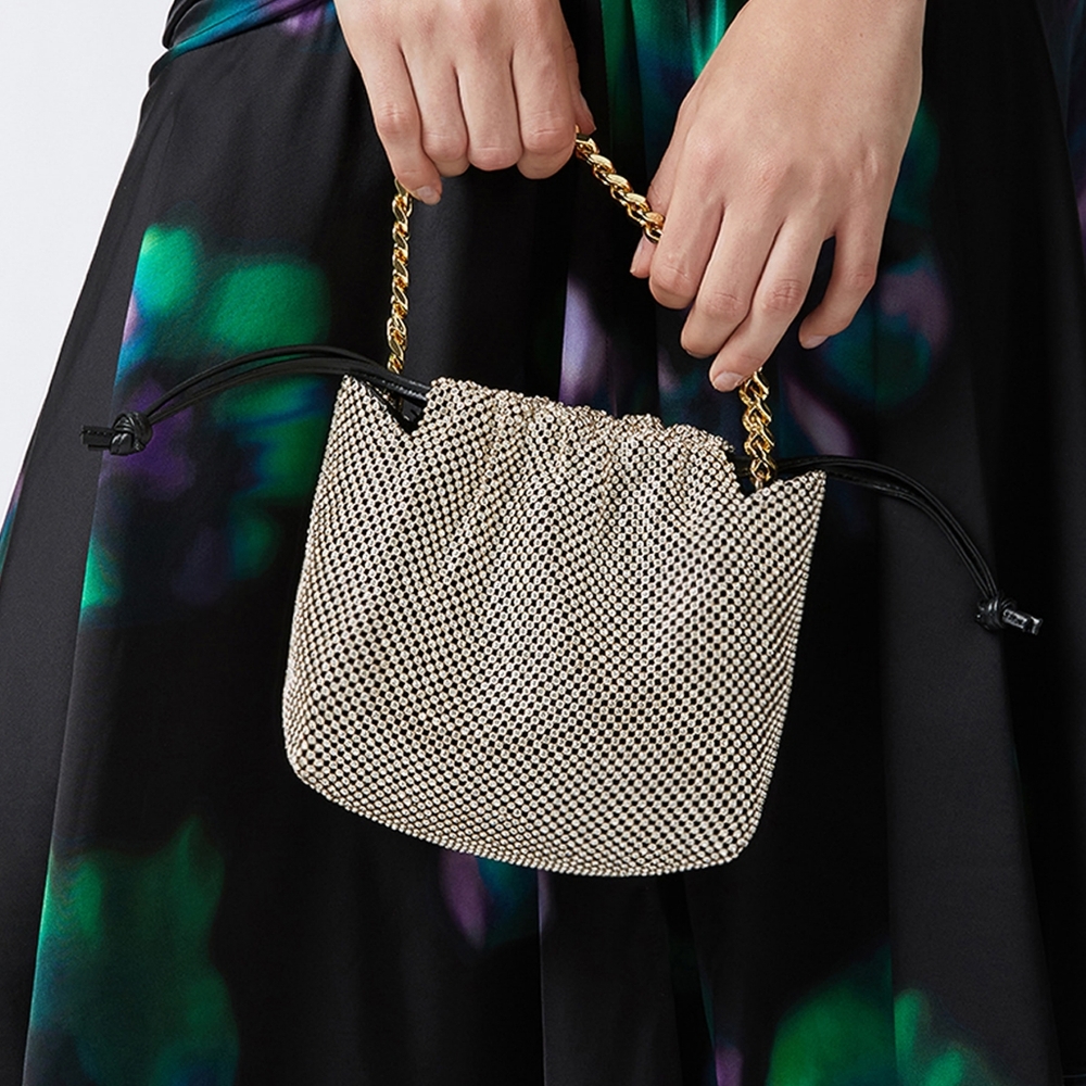 Pinko Rhinestone Clutch - Picture 7 of 9
